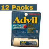Advil Ibuprofen 200mg Tablets – 10 Tablet Pack (12 packs Bundle)