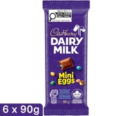 Cadbury Dairy Milk Mini Eggs Milk Chocolate Bar — Pack of 6 × 90g