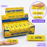 Dream Butter Squishy Slow Rising Stress Ball, Soft Novelty Fidget Toy, 12 Piece Display Box