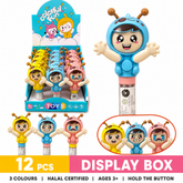 Dream Face Changer Candy Toy, 3 Colours, Press to Spin 3 Faces, Halal, 12 Piece Display Box