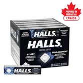 Halls Mentho-Lyptus Extra Strong Menthol Lozenges 20 Packs – Cough and Throat Relief