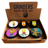Genie Metal Tobacco Grinder – Simpsons Designs – 4-Part 63MM – Wholesale Box of 6