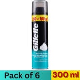 Gillette Sensitive Skin Shaving Foam 300ml – Pack of 6 Cans