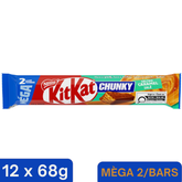 Kit Kat Chunky Salted Caramel Milk Chocolate Wafer Bars — Pack of 12 × 68g (2 Bars per pack)