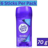 Lady Speed Stick Invisible Unscented Deodorant 70g Pack of 6