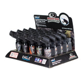 Side view of Eagle Torch PT116MOK – MOSSY OAK Mini-Angle Torch Lighter – Flip Cap – 20 Count Display Box – Windproof Flame