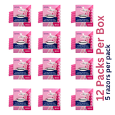 Personna Women’s Twin Blade Disposable Razors – 12 Packs per Box