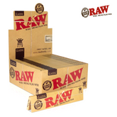 RAW Classic King Size Slim Rolling Papers – 50-Pack Box (32 Leaves per Pack) – Ultra-Thin, Unrefined, Natural Gum