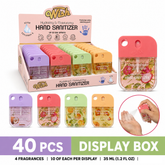 Wish Hand Sanitizer Spray with Keychain, Aloe and Vitamin E, 35ml, 40 Piece Display Box
