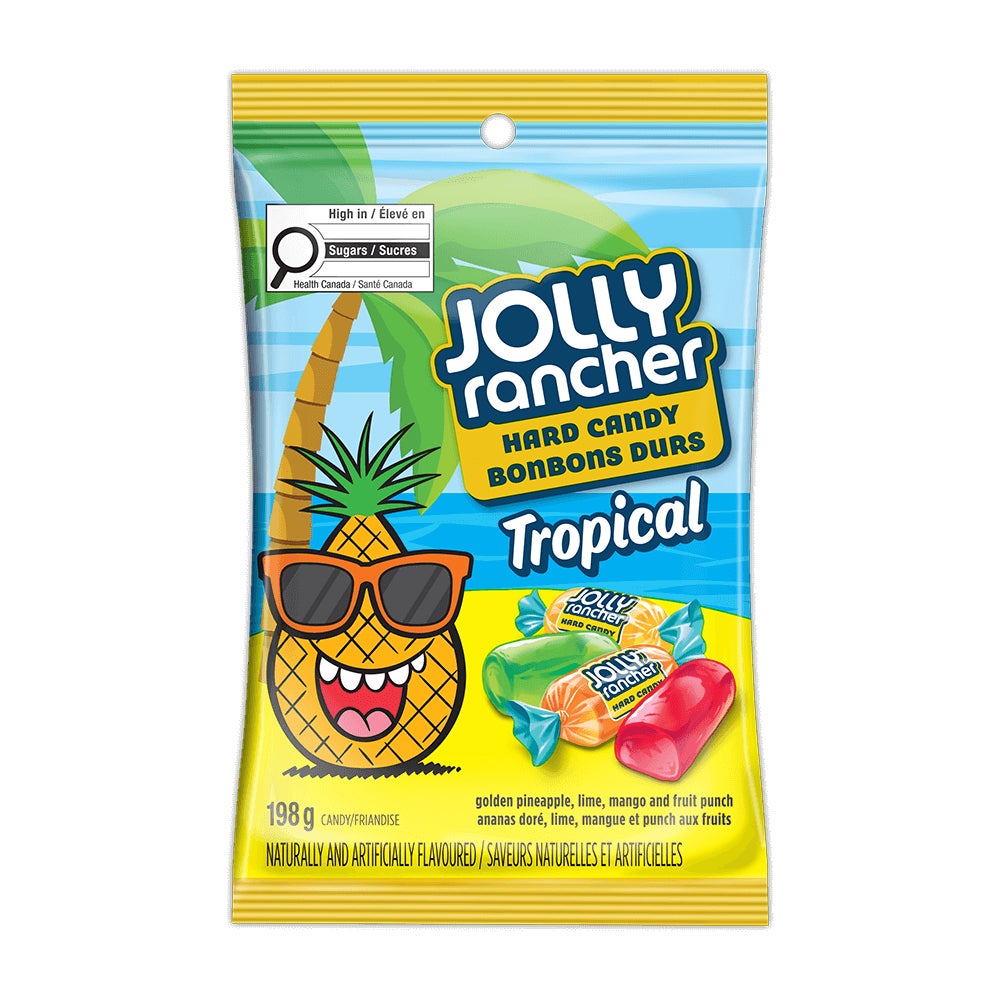 JOLLY RANCHER Tropical Hard Candy 198g – Front of Bag