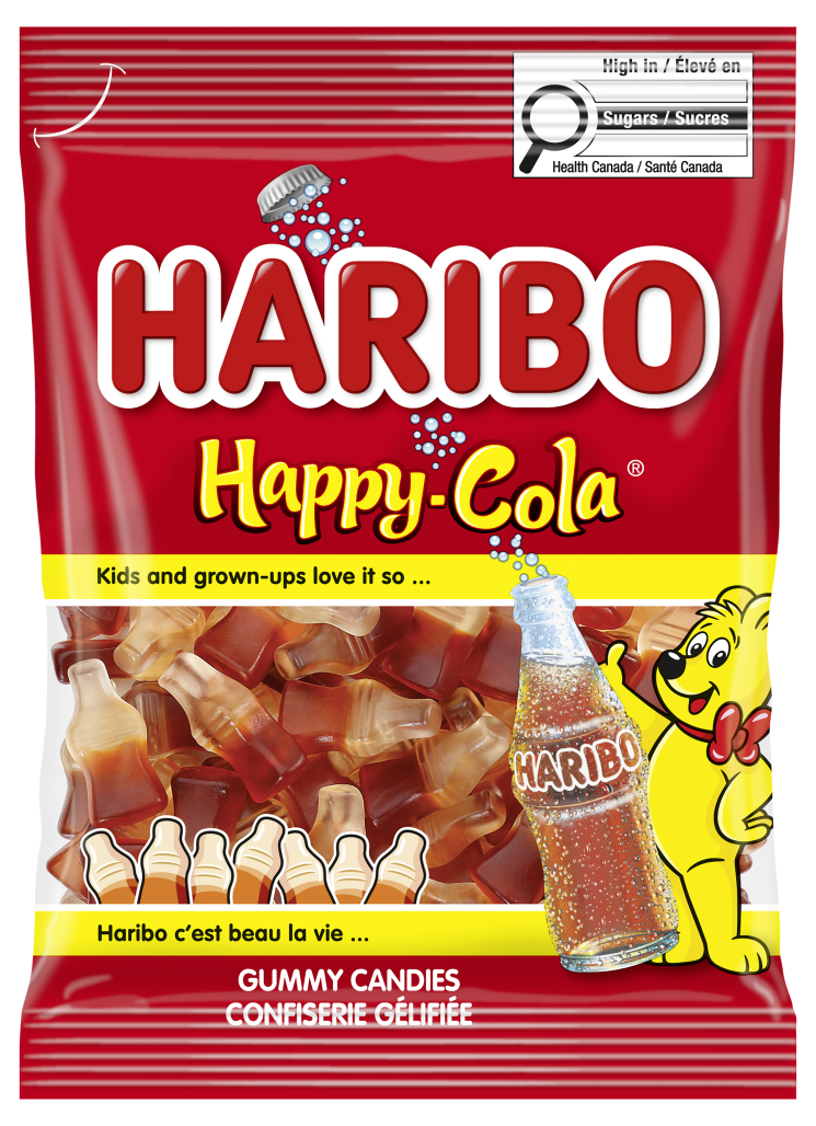 Haribo Happy Cola Gummy Candy 150g – Official Canada Packaging