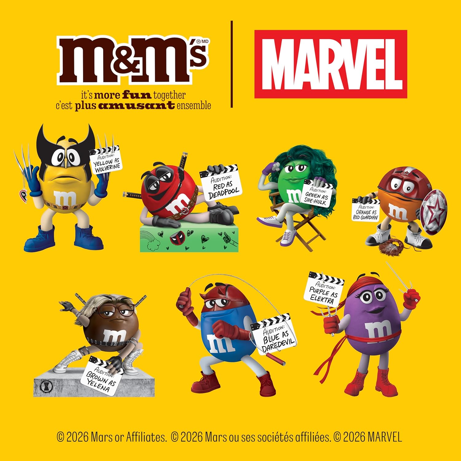 M&M's Marvel Limited Edition Minis Milk Chocolate 100g – Front View