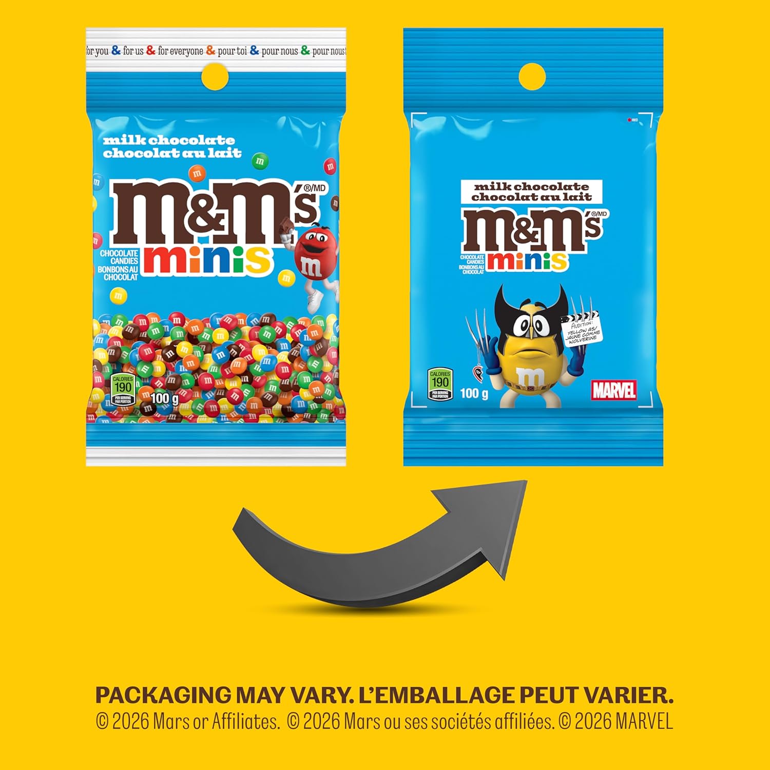 M&M's Marvel Minis 100g – Alt View 2
