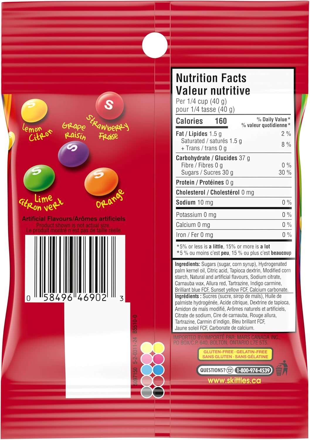 Skittles Original 170g – Side View