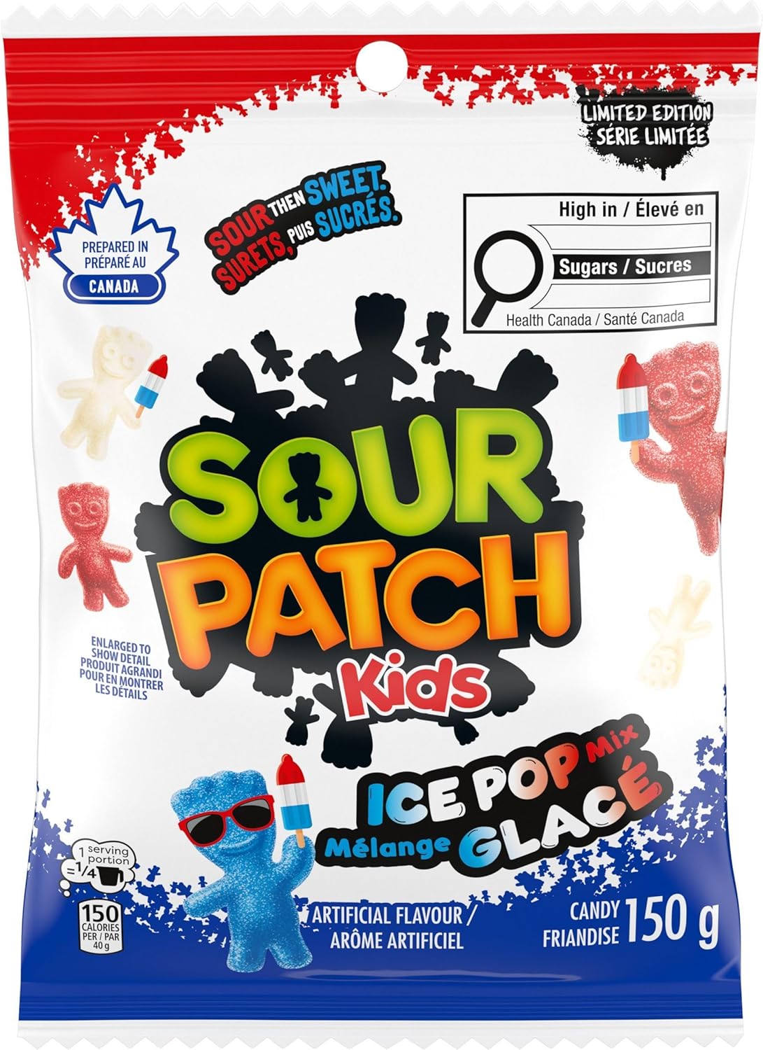 SOUR PATCH KIDS Ice Pop Mix 150g – Front View