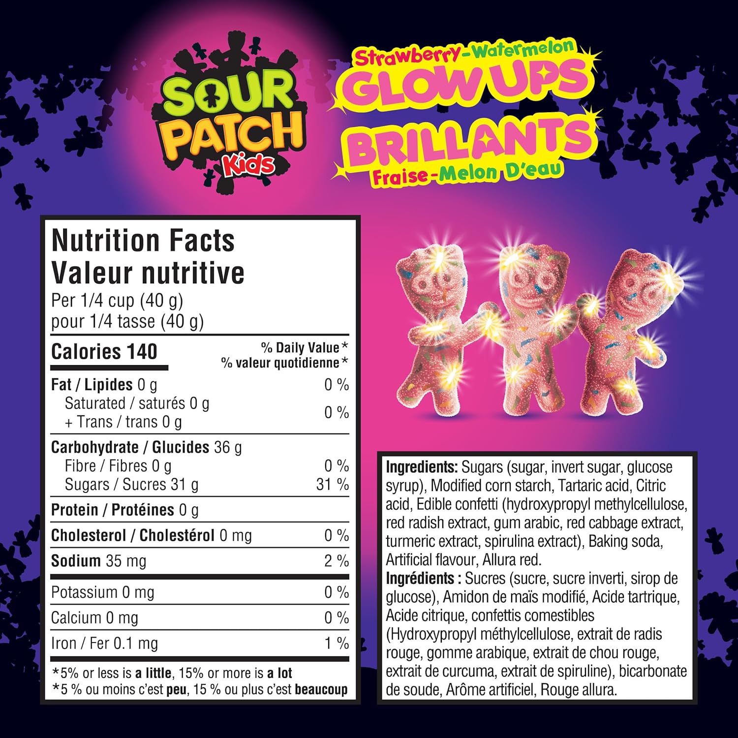 SOUR PATCH KIDS Glow Ups 135g – Alt View 1