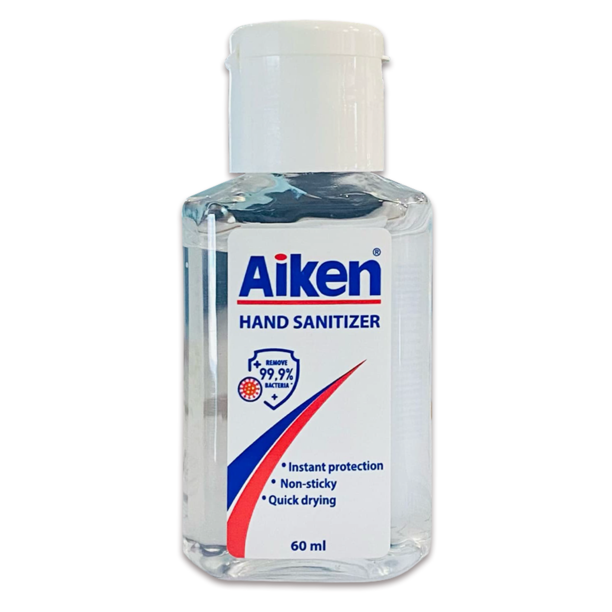 AIKEN Antibacterial Hand Sanitizer 60ml Bottle – Instant Protection, Quick Drying & Non-Sticky Formula