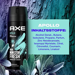 AXE Apollo Sage & Cedarwood Deodorant Body Spray 150ml – 48HR Freshness for Men