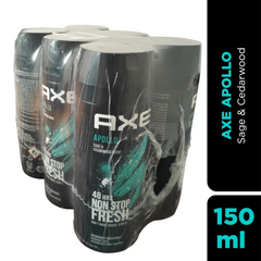 AXE Apollo Sage & Cedarwood Deodorant Body Spray 150ml – 48HR Freshness for Men