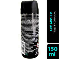AXE Apollo Sage & Cedarwood Deodorant Body Spray 150ml – 48HR Freshness for Men
