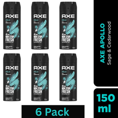 AXE Apollo Sage & Cedarwood Deodorant Body Spray 150ml – 48HR Freshness for Men