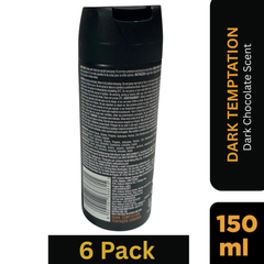 AXE Dark Temptation Deodorant Body Spray 150ml – Pack of 6 Wholesale