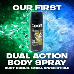 AXE GOLD Deodorant Body Spray for Men – Oud Wood & Vanilla scent – Pack of 6, 150ml per can