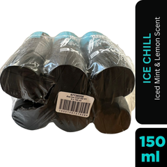 AXE Ice Chill Deodorant Body Spray for Men – 150ml Can Pack of 6