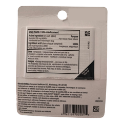 Back side of Advil Ibuprofen 200mg Tablets – 10 Tablet Pack