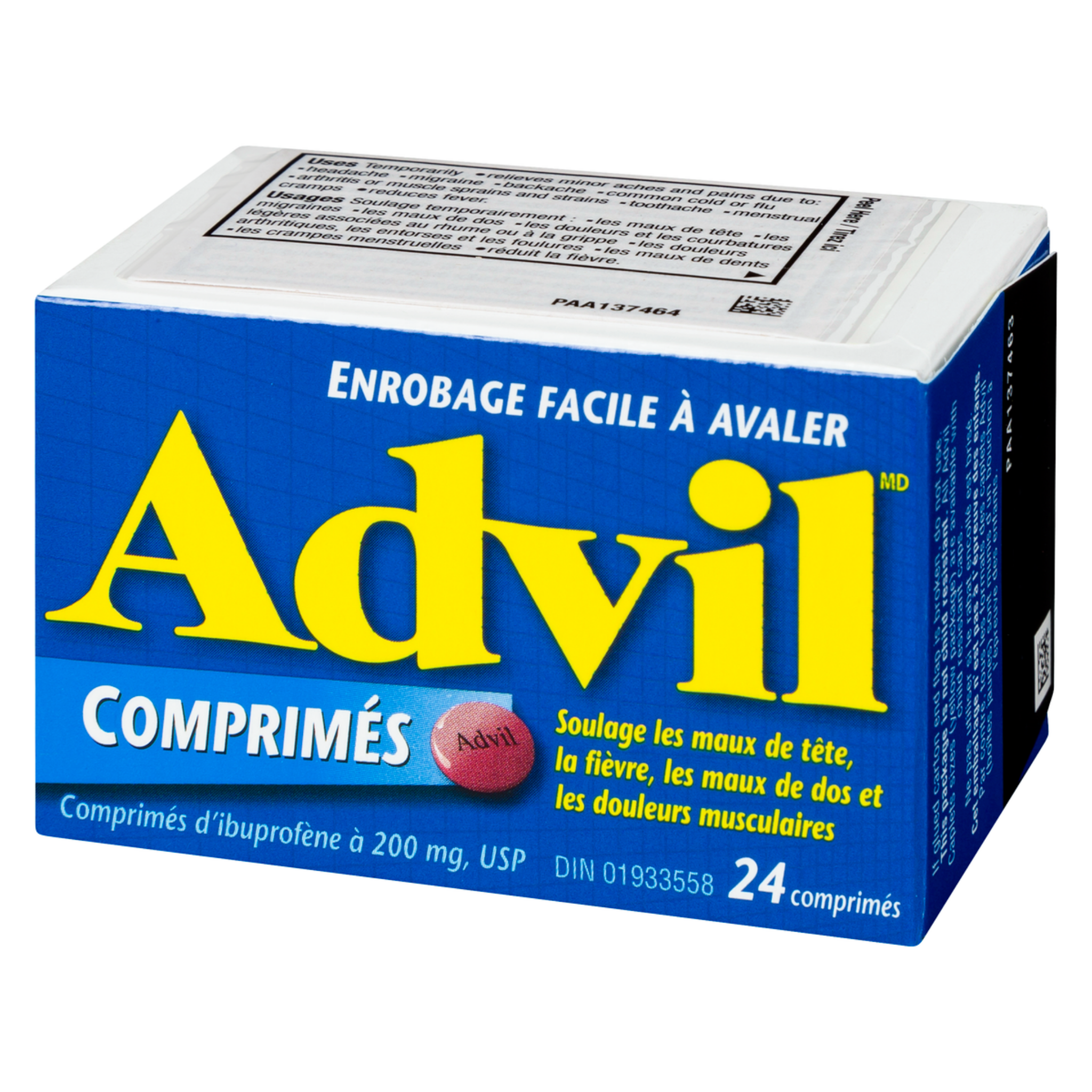 Advil Ibuprofen Tablets 200mg – 24 Count Pack of 6 – Wholesale Pain Relief