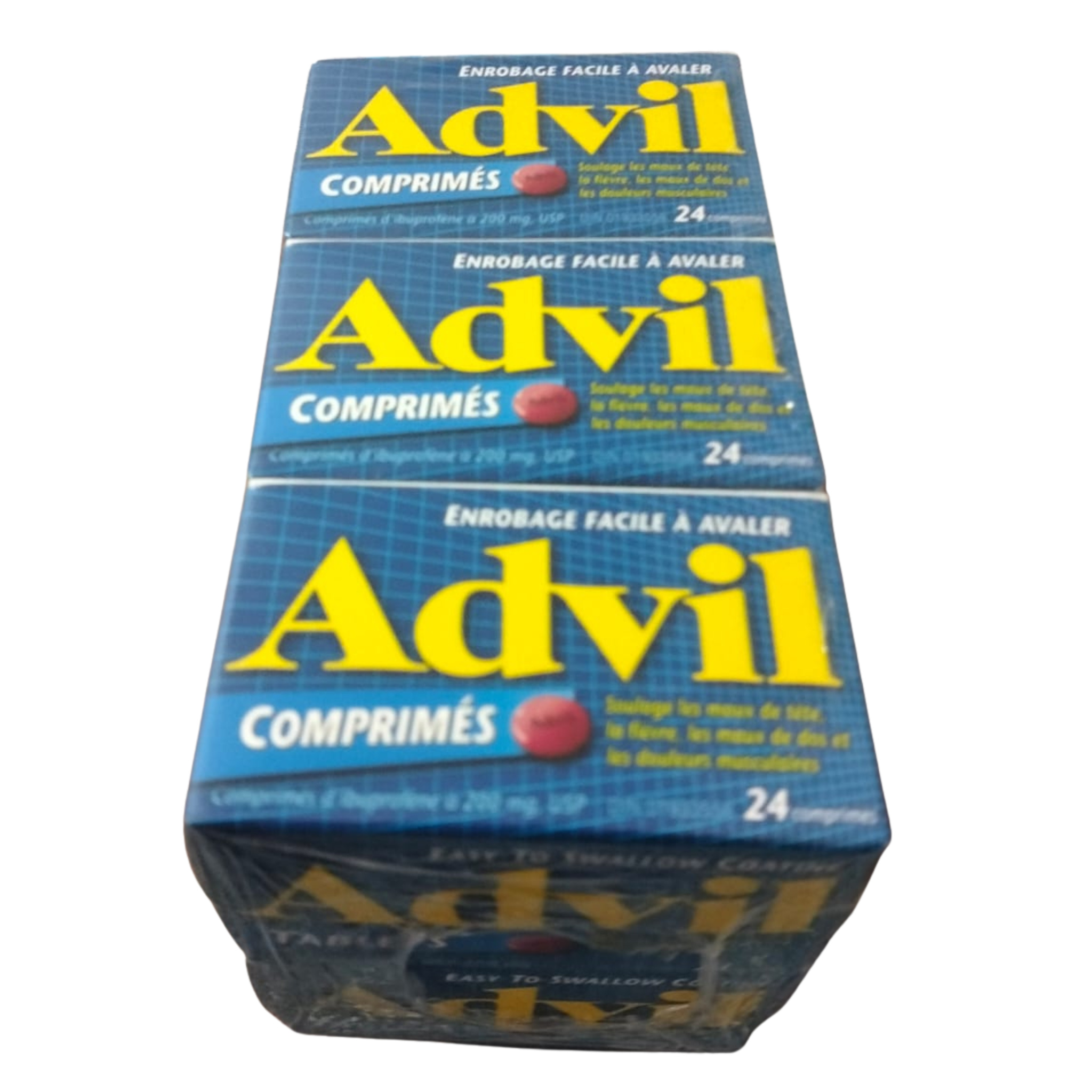 Advil Ibuprofen Tablets 200mg – 24 Count Pack of 6 – Wholesale Pain Relief
