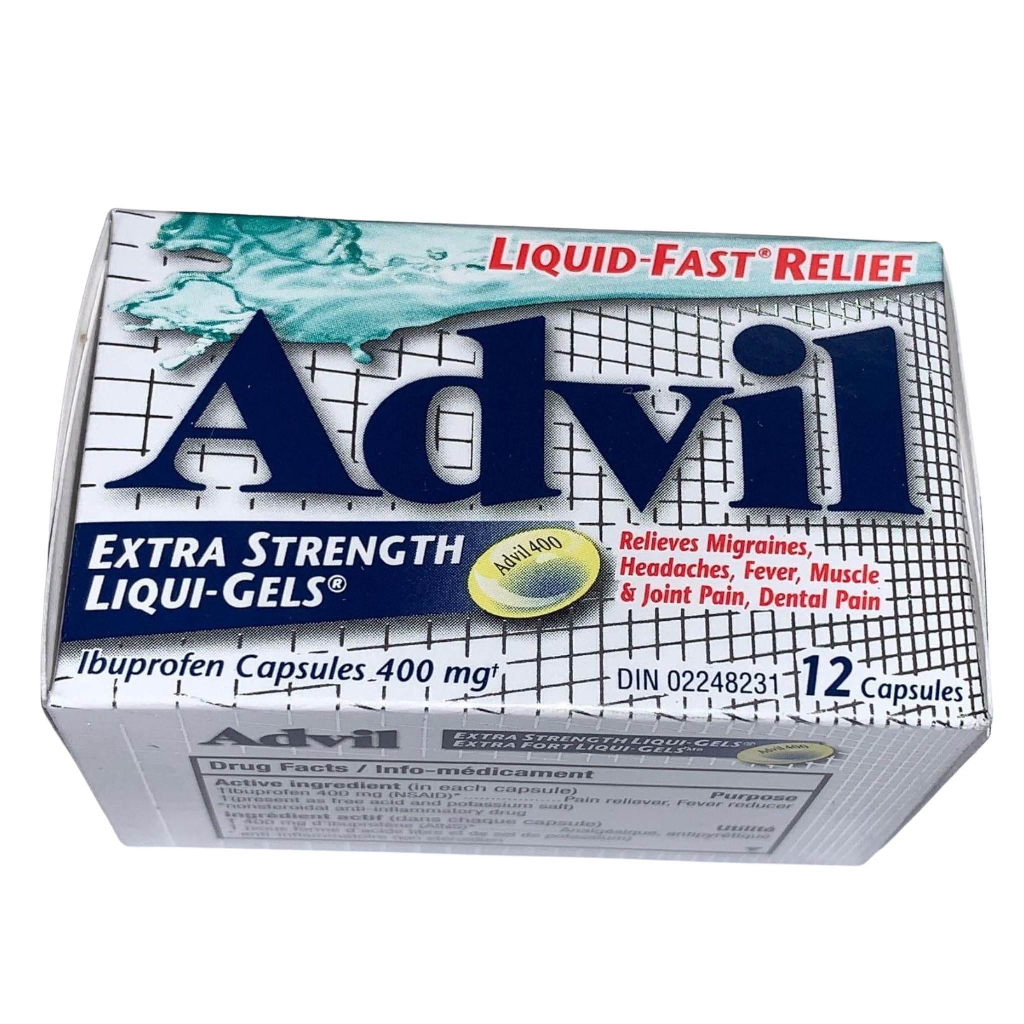 Advil Extra Strength Liqui-Gels Ibuprofen Capsules 400mg – Pack of 6 (12 capsules each) Wholesale Pain Relief