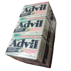Advil Extra Strength Liqui-Gels Ibuprofen Capsules 400mg – Pack of 6 (12 capsules each) Wholesale Pain Relief