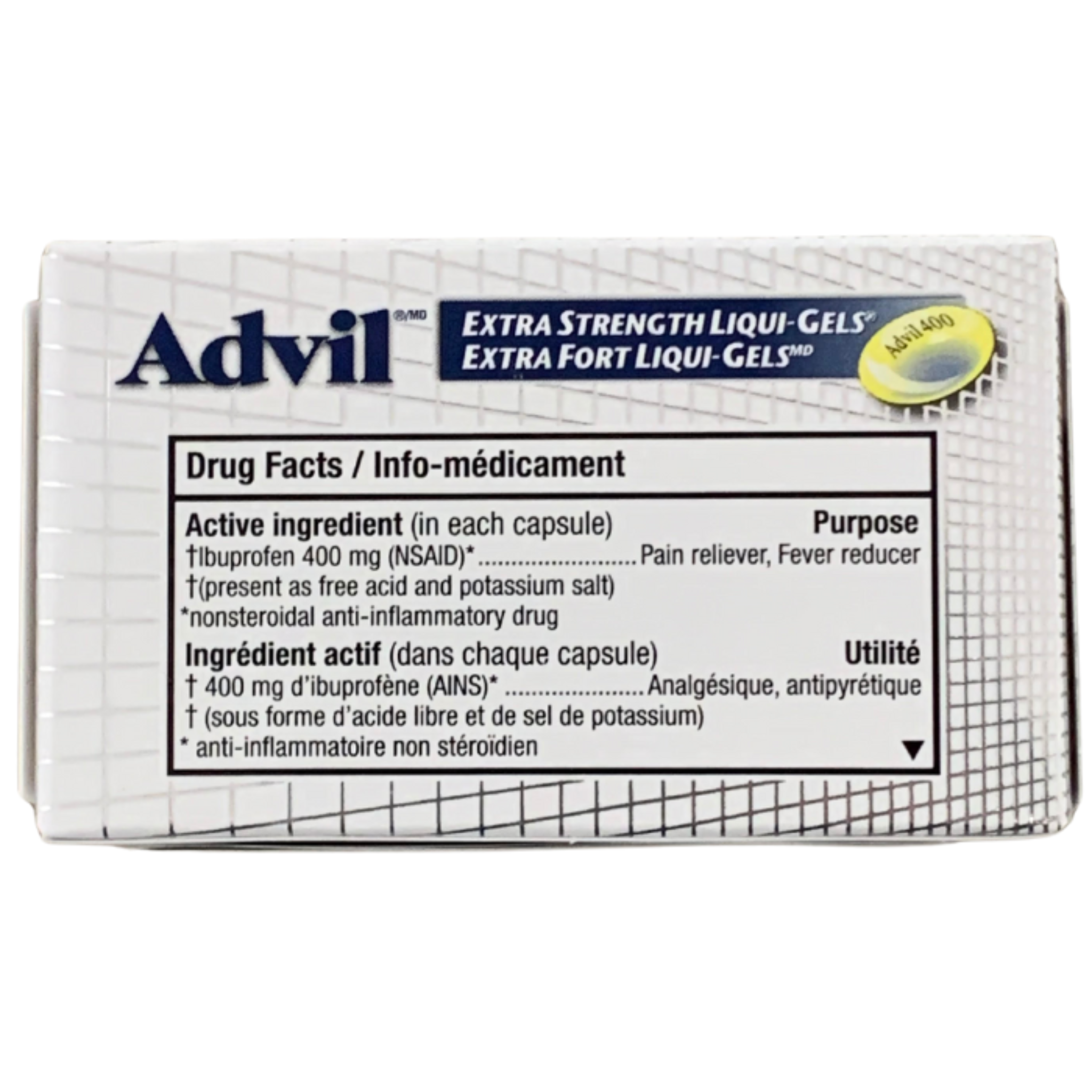 Advil Extra Strength Liqui-Gels Ibuprofen Capsules 400mg – Pack of 6 (12 capsules each) Wholesale Pain Relief
