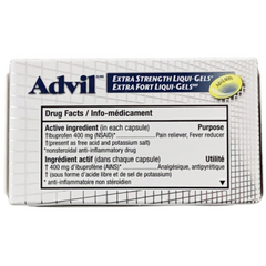 Advil Extra Strength Liqui-Gels Ibuprofen Capsules 400mg – Pack of 6 (12 capsules each) Wholesale Pain Relief