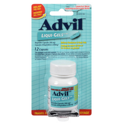 Advil Liqui-Gels 200mg 12 Count pack – Front View