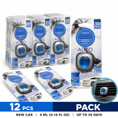 Airfusion Car Vent Clip Air Freshener New Car, 4ml, Pack of 12