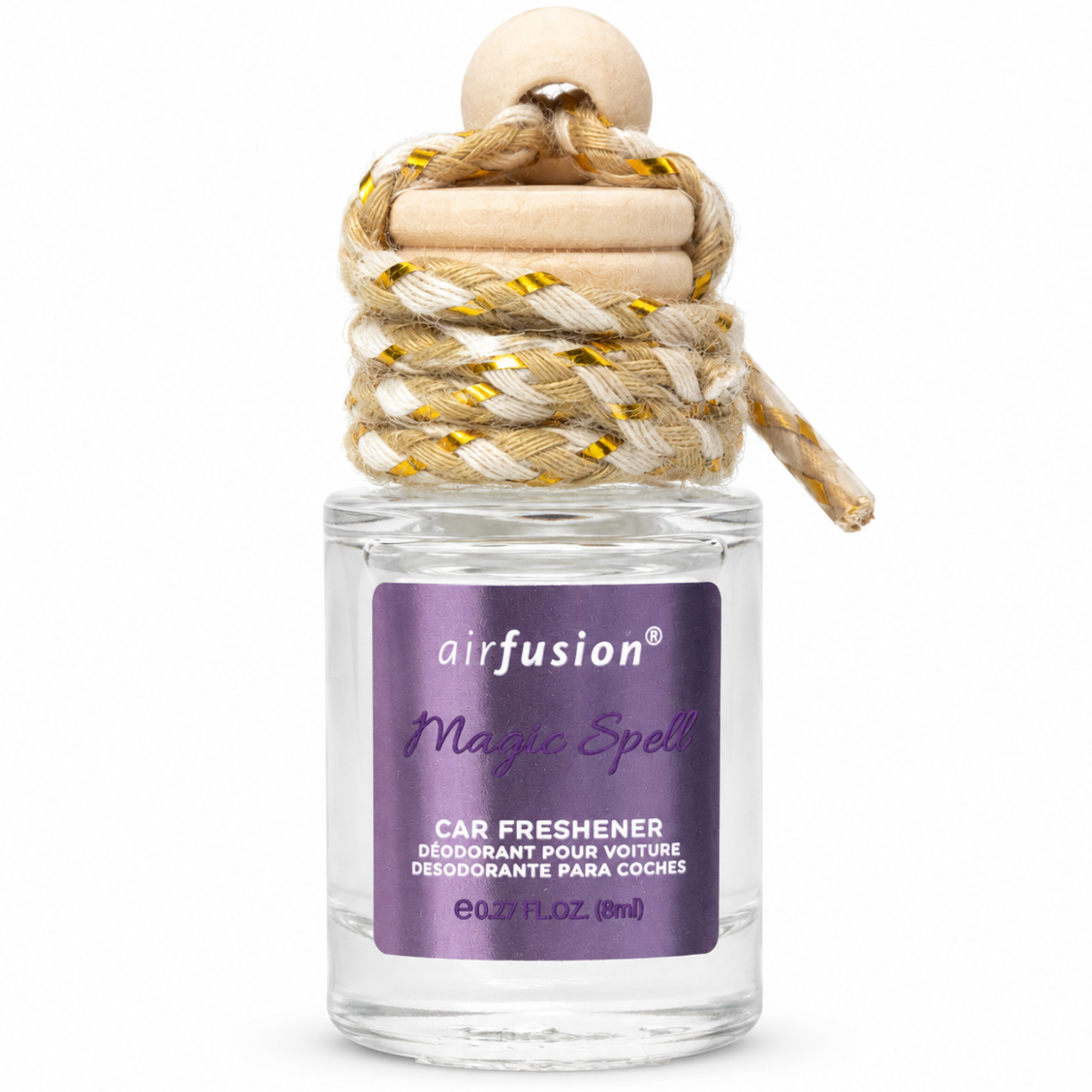 Airfusion Hanging Car Air Freshener, 6 Assorted Scents, 8ml, 24 Piece Display Box