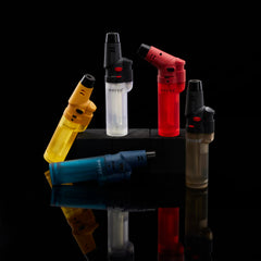Maven Alpha+ Transparent Torch Lighters – Refillable Jet Flame – 15ct Wholesale Display