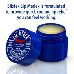 Blistex Lip Medex Cooling Lip Balm – 7g (0.25oz) – 12 Piece Counter Display