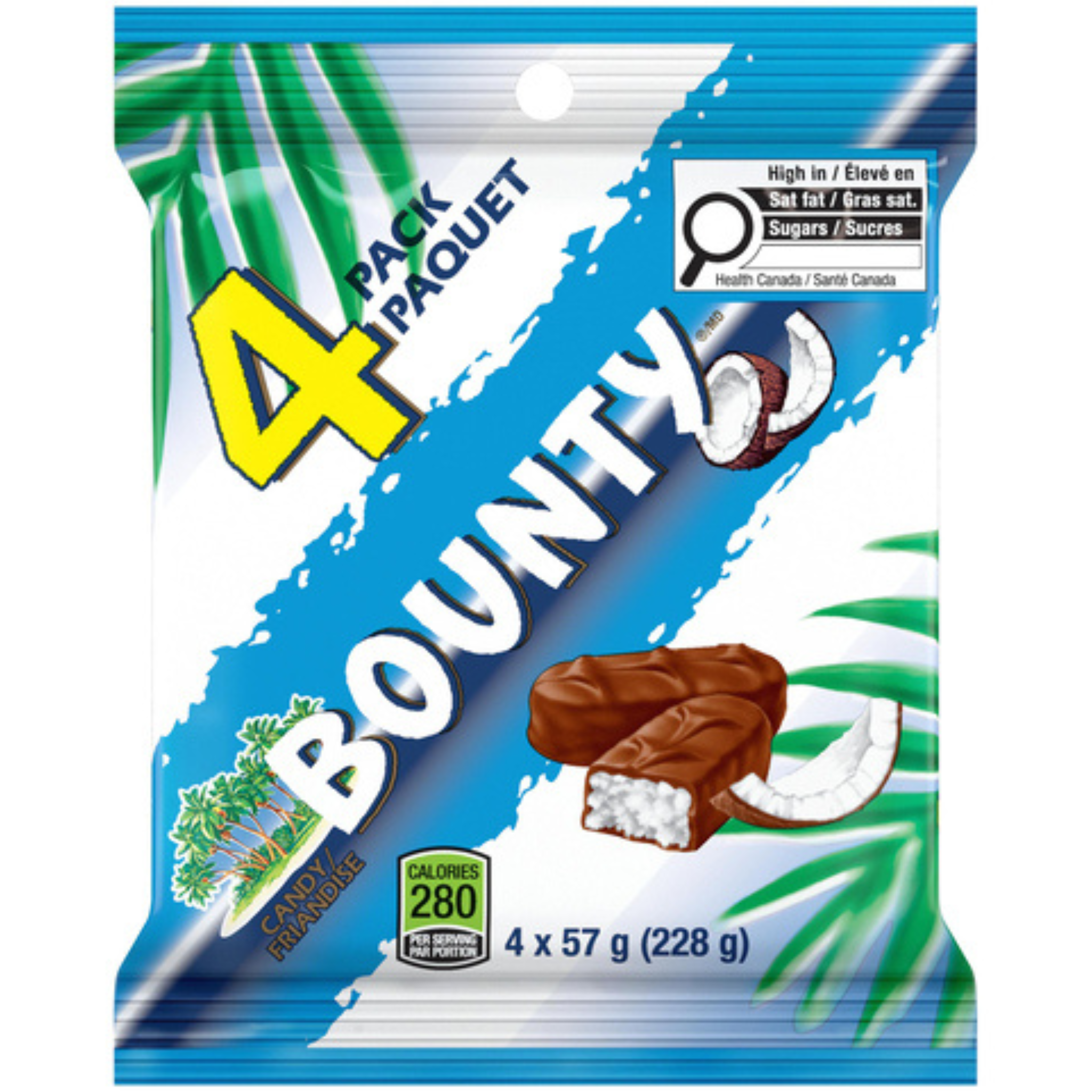 Bounty 228g Multipack Side