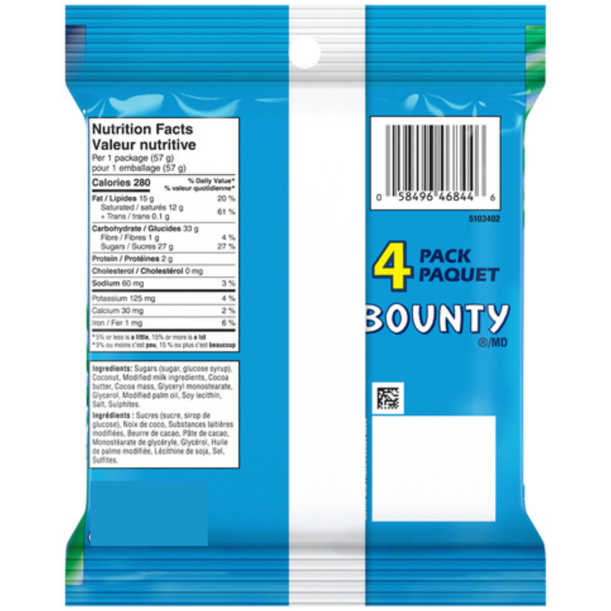 Bounty 228g Coconut Detail