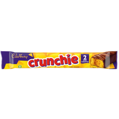 Cadbury Crunchie King Size Honeycomb Milk Chocolate Bars — Pack of 12 × 66g (2 Bars per pack)
