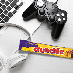 Cadbury Crunchie Single Honeycomb Milk Chocolate Bar — Pack of 12 × 44g