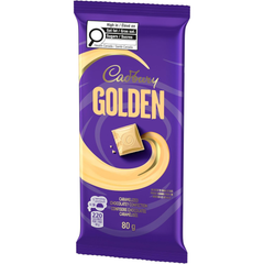 Cadbury Golden Caramelized White Chocolate Bar — Pack of 6 × 80g