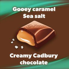 Cadbury Caramilk Salted Caramel Milk Chocolate Bar — Pack of 12 × 50g