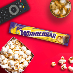 Cadbury Wunderbar Peanut Butter Caramel Milk Chocolate Bars — Pack of 12 × 75g (2 Bars per pack)