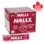 HALLS Cherry Cough Drops 20-Pack – Mentho-Lyptus Lozenges for Sore Throat Relief
