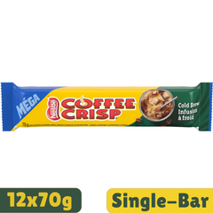 Coffee Crisp Mega Cold Brew Milk Chocolate Wafer Bar — Pack of 12 × 70g