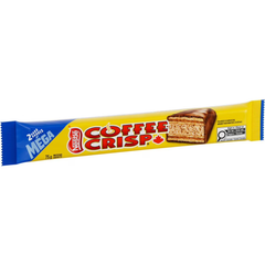 Coffee Crisp King Size Milk Chocolate Wafer Bars — Pack of 12 × 75g (2 Bars per pack)